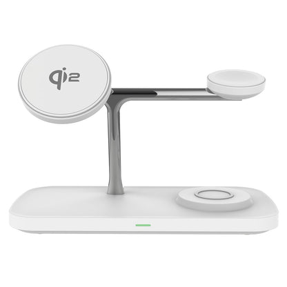 Fast Charger for Both iPhone and Samsung, Apple Watch & Earbuds - Qi2 15W 3-in-1 Magnetic Wireless Charging Stand