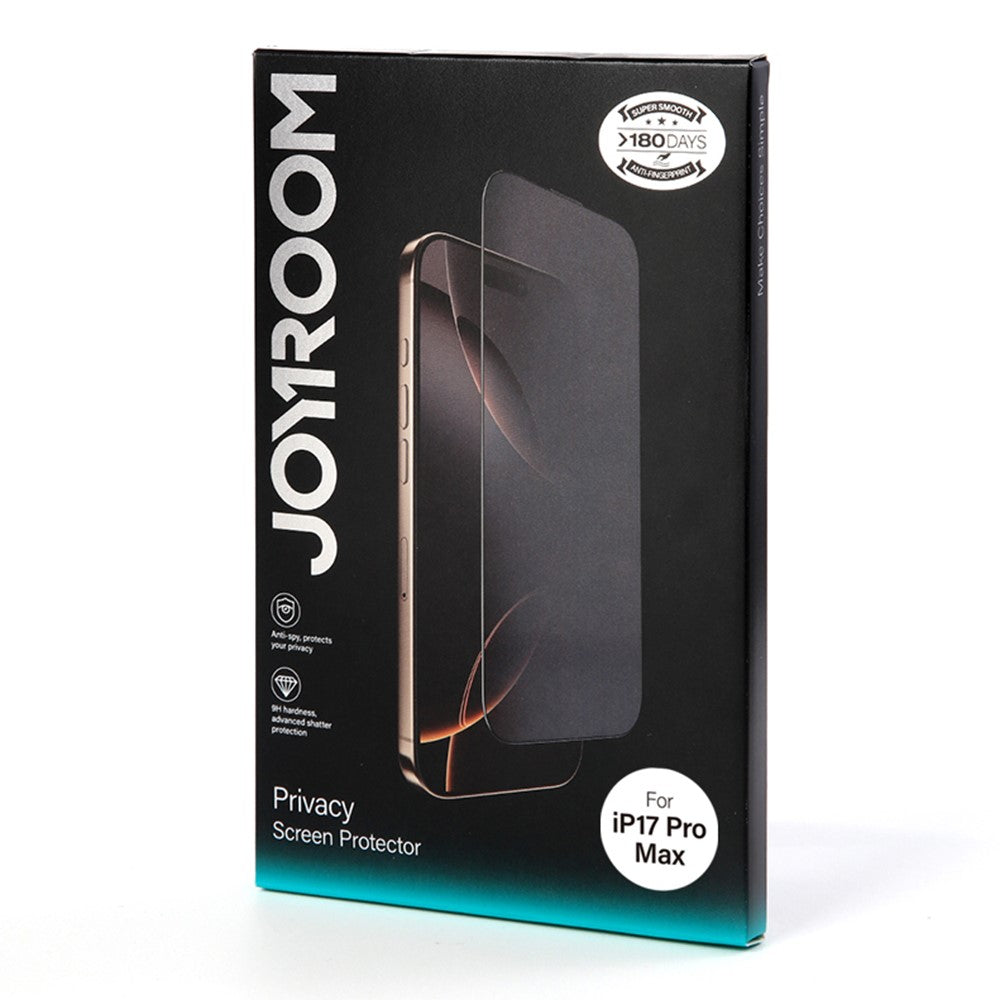 iPhone 17 Pro Max Privacy Screen Protector – Full Coverage Tempered Glass (Aluminium-Silicon) Anti-Spy