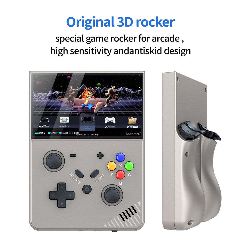 Built-In 30000 Games 4.3 Inch HD Screen 3D Rocker Handheld Arcade Game Console, with 128G TF Card