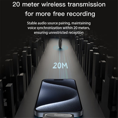 AI Noise Reduction Wireless Bluetooth Lavalier Microphone iPhone / Type-C / 3.5mm Receiver + 2 Transmitter Mic Set